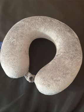 Gray U-Shaped Travel Neck Pillow